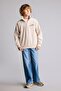 Oversize Soft Fleece Inside Half Zipper Fleece Basic Sweatshirt for Boys I4690A826Wn - 2
