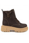 Children's Combat Boots with Pockets and Buckles and Thick Serrated Soles - 2
