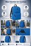 Backpack Blue City Bag for Daily Use 43X30X13 cm - 3