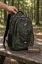 Commando Backpack Green Camouflage 3 Compartments Camping and Outdoor 46X32X18 cm - 4