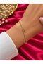 Letter Design Stone Elegant Bracelet 316L Stainless Steel - Anti-Allergic