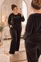 Plus Size Velvet Women's Pajama Set - Super Soft Velvet - 7