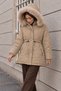 Hooded Nova Short Coat Tsd260293 Beige - 6