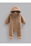 Baby Boy Overalls Welsoft Hooded Plush Winter Overalls (1-3, 3-6 Months with Booties and 6-9, 9-12 Months Without Booties)