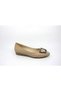 Women's Nut Color Stone Ballerina Shoes Oc9053