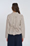 Women's Judge Collar Chinese Button Plaid Shirt - 5