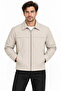 Men's Water Repellent Windproof Lined Full Zipper 4 Season Regular Fit Coat Jacket - Gray - 2