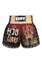 Muay Thai Shorts Boxing Trunks Retro Style (Tuf-Msc101-Red)