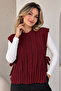 Acrylic Knitwear Sweater N521 Claret Red - 2