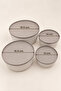 Set of 4 Bowls with Lids, Nesting Bowls of Different Sizes for Kitchen Storage - 6