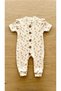 Mrt Baby 6745 Crispy Floral Ruffle Buttoned Bandana Jumpsuit'9 Months' - 2