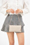 Women's Hand and Shoulder Bag with Side Magnet Detail and Chain Strap Cover - Stylish Clutch Portfolio
