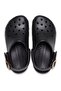 213543 Classic Metallic Buckle Clog Black Unisex Slippers - 3