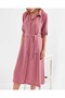 2442 Belted Shirt Dress - A.Gül Kurusu - 3