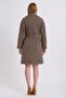 Dark Beige Cashmere Coat - 5