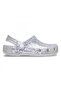 213915 Classic Dazzle Glitter Clog K Silver Children's Slippers