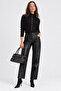 Turtleneck Women's Knitwear Sweater with Snap Button Detail |   Mkw5311605-1