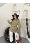 Windbreaker Detailed Belted Trench Coat - 6
