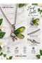 Fairy Girl Figured Necklace – Elegant Design with Colorful Wings and Stone Detailing