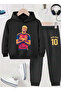 Lamine Yamal Printed Boys' Tracksuit, 3-Thread Shardoon Fabric