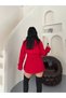 Windbreaker Detailed Belted Trench Coat - 5