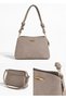 Mink Suede Women's Knot Detailed Strap Daily Shoulder Bag Stylish Bag with Metal Accessories - 3