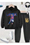 Lamine Yamal Printed Boys' Tracksuit, 3-Thread Shardoon Fabric