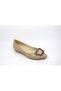 Women's Nut Color Stone Ballerina Shoes Oc9053 - 2