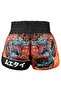 Muay Thai Shorts Boxing Trunks Retro Style (Tuf-Rms103-Org) - 2