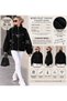 Women's Knitted Knitwear Jacket with Fleece Texture, Zipper and Decorative Pockets, Casual Cardigan - 4