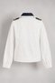 Denim Detailed Buttoned White Jacket - 6