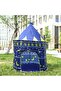Kids Pop-Up Tent Foldable Playhouse, Castle Design, Blue & Yellow - 6