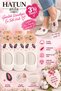 Women's Rabbit Patterned Cotton Ecru Ballerina Socks 3-Pack Ecru 16004