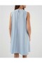 2444 Mini Linen Dress - Light Blue - 4