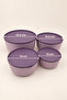Set of 4 Bowls with Lids, Nesting Bowls of Different Sizes for Kitchen Storage - 7