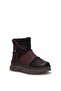 D26Kb-4150 Women's Genuine Leather Flat Boots Black - 2