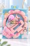 Pink Abadok Dest Bubble Soft Skincare Spa Face Wash Makeup Velvet Sparkle Crown Wristband Clasp Bangs Curler Beauty Blender Makeup Sponge - 2