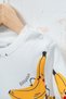 Baby & Kids Banana Patterned Printed Sweatshirt and Yellow Pants Two-Piece Set - 8