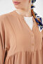 Women's Long Hijab Dress 2525 - Biscuit - 4