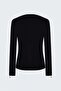 Cardigan with Zipper Detail on Sleeves - Black - 5