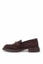 Elit Pm208 K4031 Women's Genuine Leather Casual Shoes Brown - 4