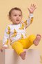 Baby & Kids Banana Patterned Printed Sweatshirt and Yellow Pants Two-Piece Set - 3