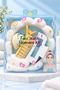 Ebru Abadok Dest Bubble Soft Skincare Spa Face Wash Makeup Velvet Sparkle Crown Wristband Clasp Bangs Curler Beauty Blender Makeup Sponge - 2