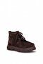 D26Kb-1265 Women's Genuine Leather Flat Boots Brown - 2