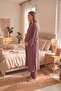 Elora Comfortable Cut Maternity Pajama Set with Pockets and Drawstring Waist, 3-Piece Set - 3