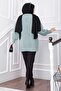 Hair Braid Detailed Buttoned Knitwear Cardigan Mint - 4