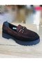 Ac572512 Suede Loafer Daily Women's Shoes with Buckle - 3