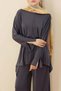 Asymmetric Premium Suit Smoked - 2