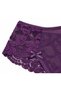 Plus Size Floral Lace Bow Detailed Stretchy Women's Panties - 3