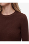 Crew Neck Long Sleeve Slim Fit Basic Crop Knit Sweater - 5
